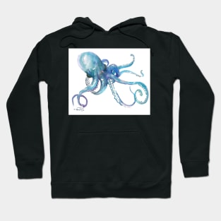 Octopus. Blue OCtopus design Hoodie